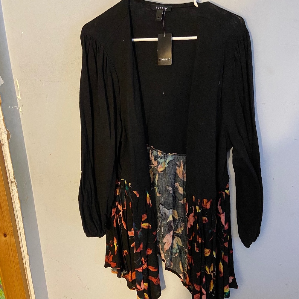 Torrid Cardigan Multi Textured